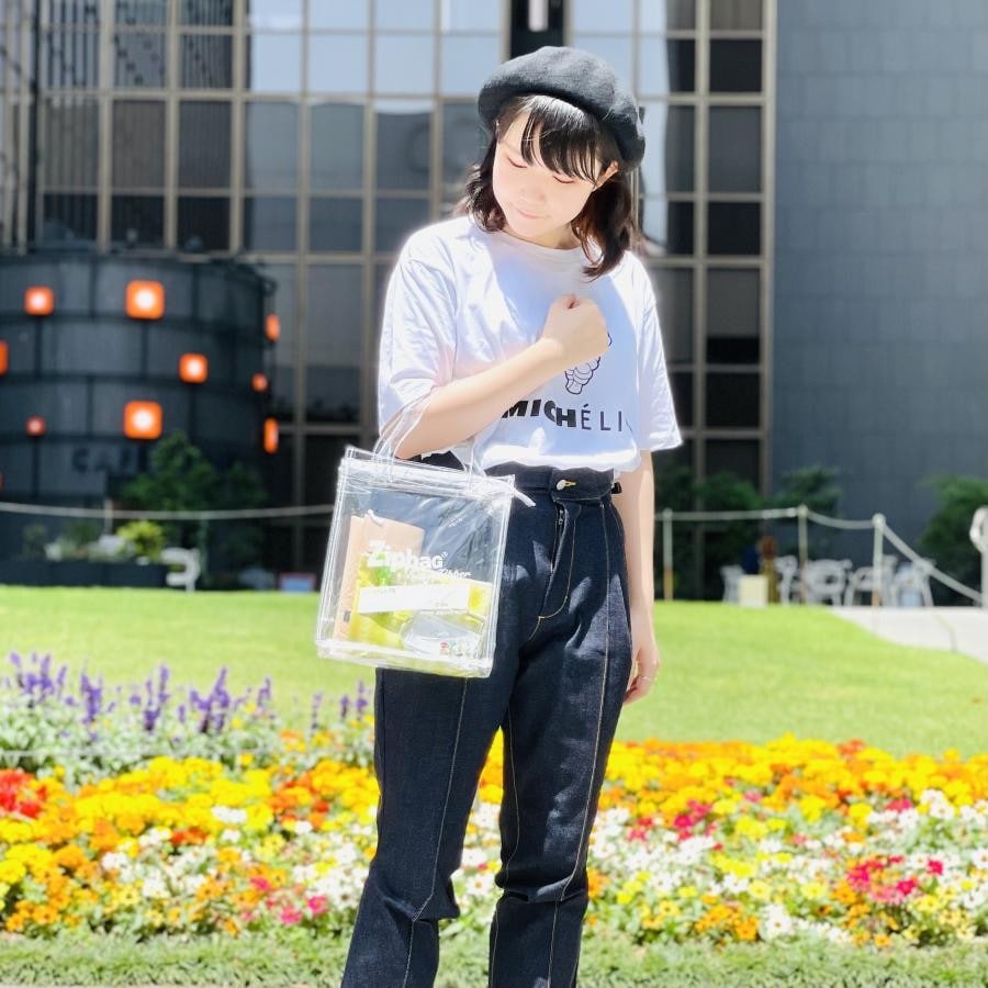 【Aquvii】ZIP BAG  (WHITE) WHITE F