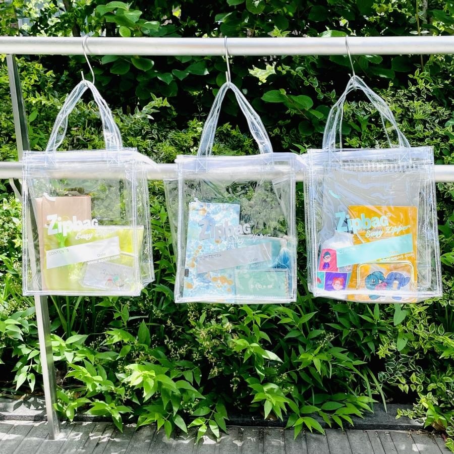 【Aquvii】ZIP BAG  (WHITE) WHITE F