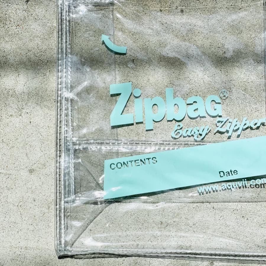 【Aquvii】ZIP BAG  (WHITE) WHITE F