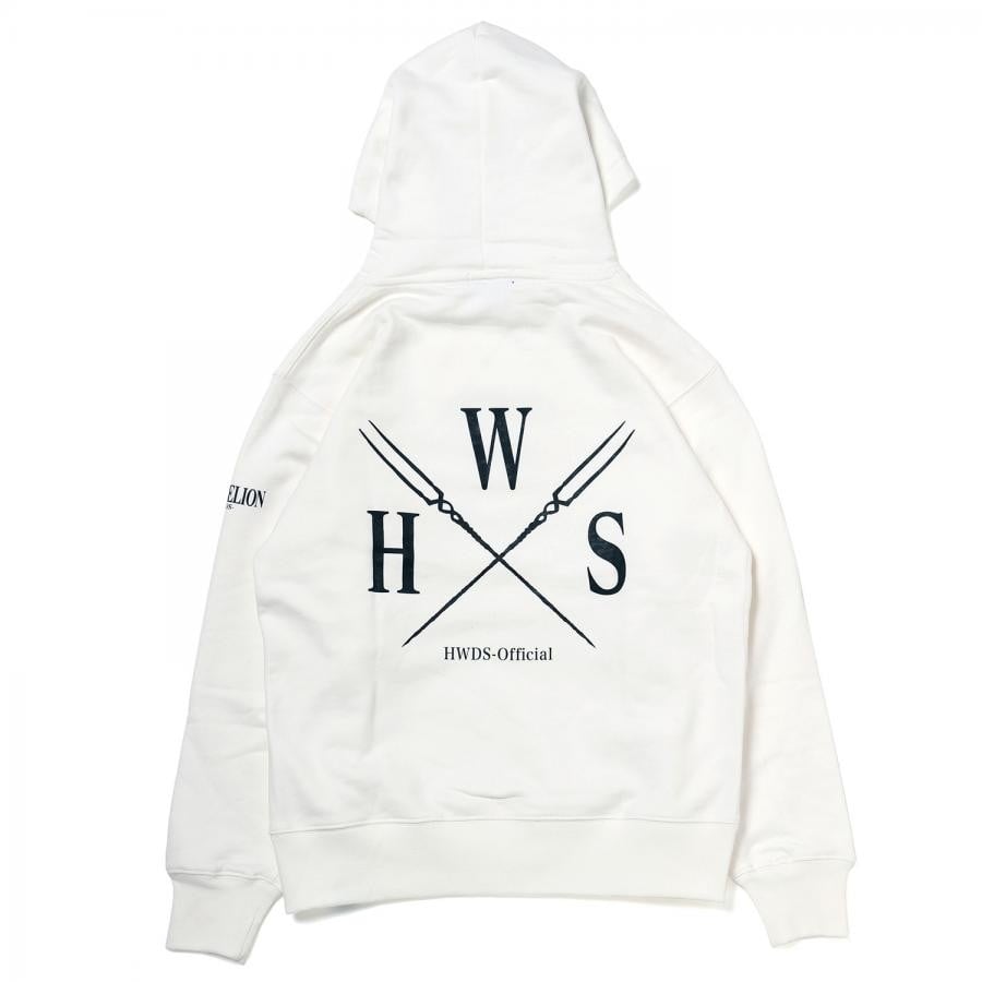 Back Logo Hoodie by HWDS (WHITE) WHITE L