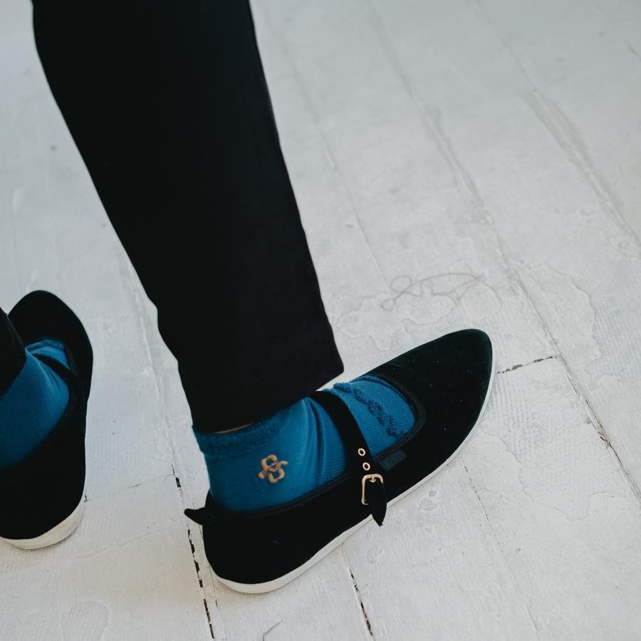 pile socks by 01u10 (NAVY(Mark.06)) BLUE（Mark.06） FREE(24-26ｃｍ)