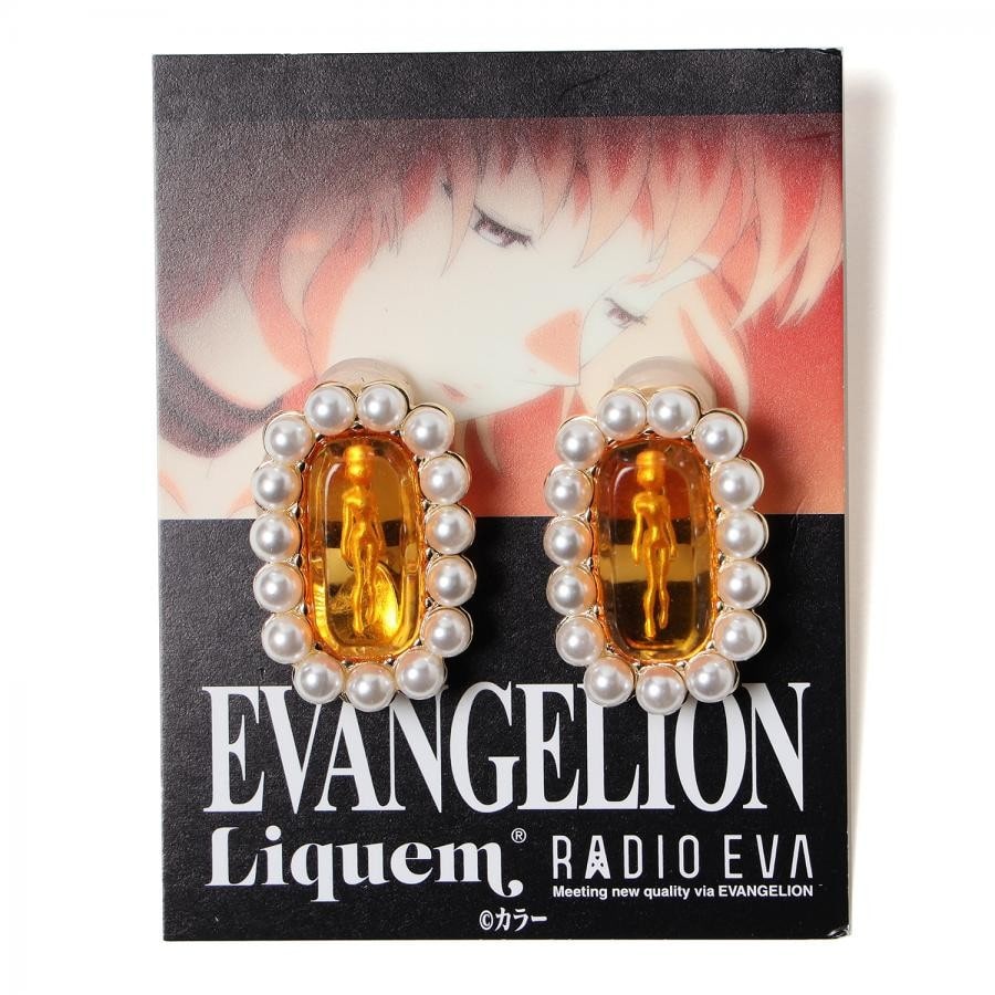 L.C.L. Earrings by Liquem ORANGE（綾波レイ） ONE SIZE　(27?18mm）