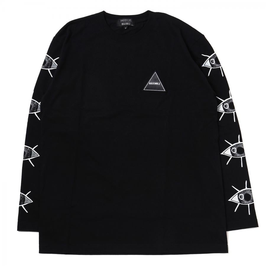 Long sleeve T shirt（第8の使徒）by MALICIOUS.X (BLACK×RED) BLACK×RED ONE SIZE