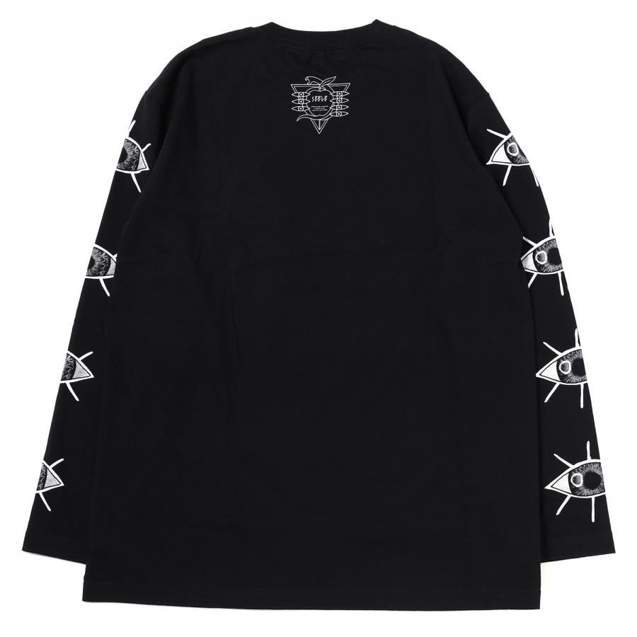 Long sleeve T shirt（第8の使徒）by MALICIOUS.X (BLACK×RED) BLACK×RED ONE SIZE