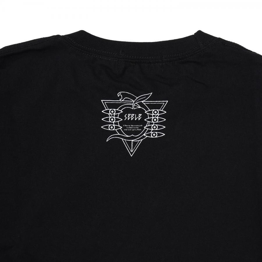 Long sleeve T shirt（第8の使徒）by MALICIOUS.X (BLACK×RED) BLACK×RED ONE SIZE