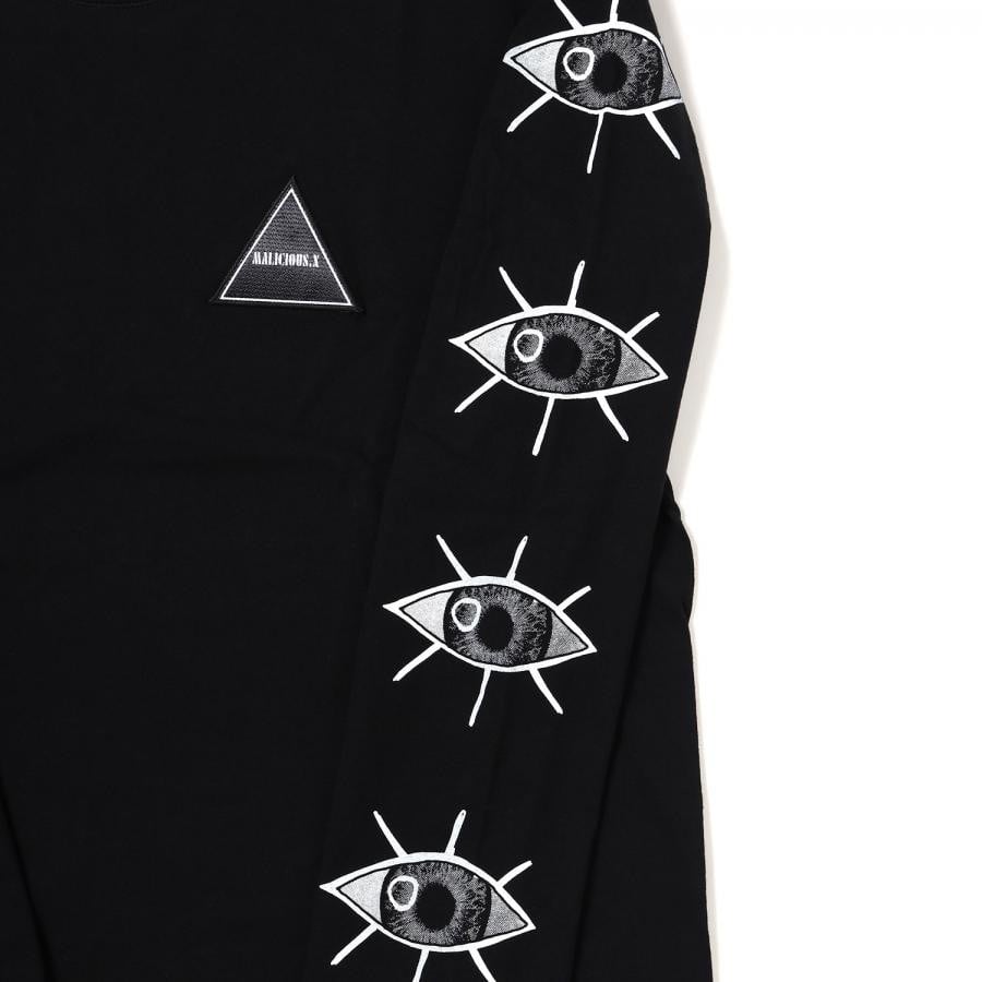 Long sleeve T shirt（第8の使徒）by MALICIOUS.X (BLACK×RED) BLACK×RED ONE SIZE