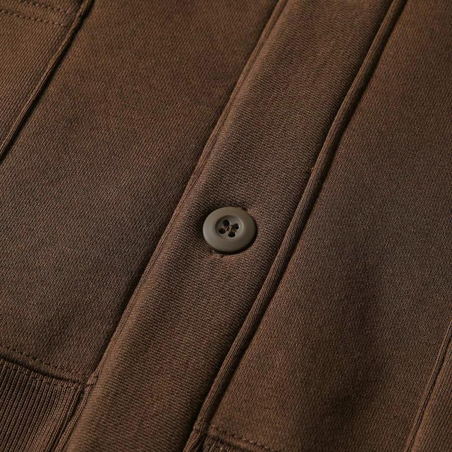 THE BEAST Sweat Cardigan (BROWN)  RADIO EVA LIMITED BROWN XL