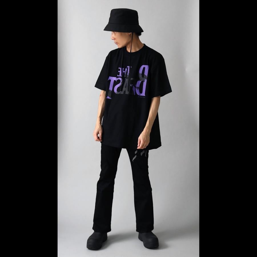 THE BEAST “G” T-Shirt (ホワイト×レッド) ホワイト×レッド L
