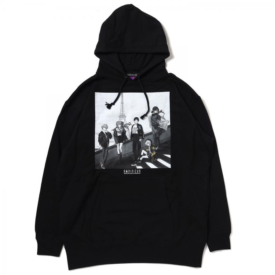 RADIO EVA Illustration Parka γ (Mai Yoneyama) (BLACK(MONO)) BLACK(MONO) ONE SIZE