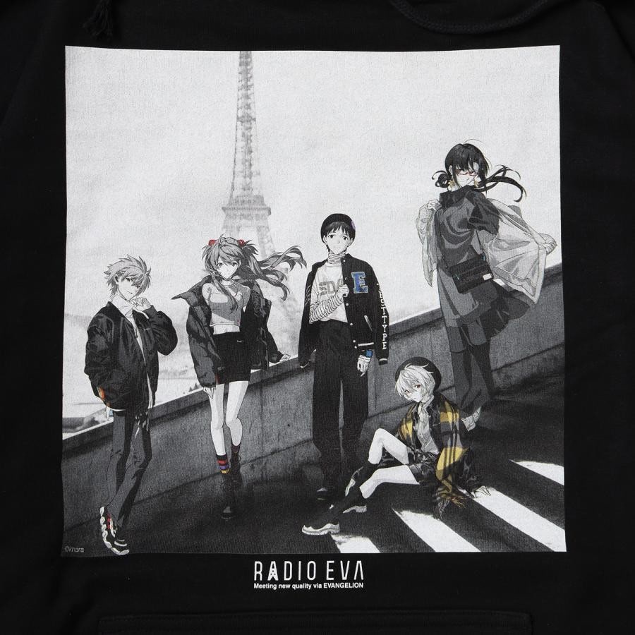 RADIO EVA Illustration Parka γ (Mai Yoneyama) (BLACK(MONO)) BLACK(MONO) ONE SIZE