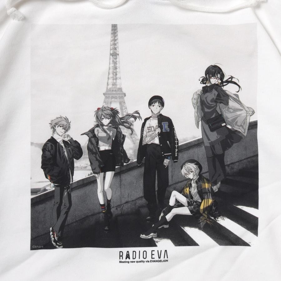 RADIO EVA Illustration Parka γ (Mai Yoneyama) (WHITE(MONO)) WHITE(MONO) ONE SIZE