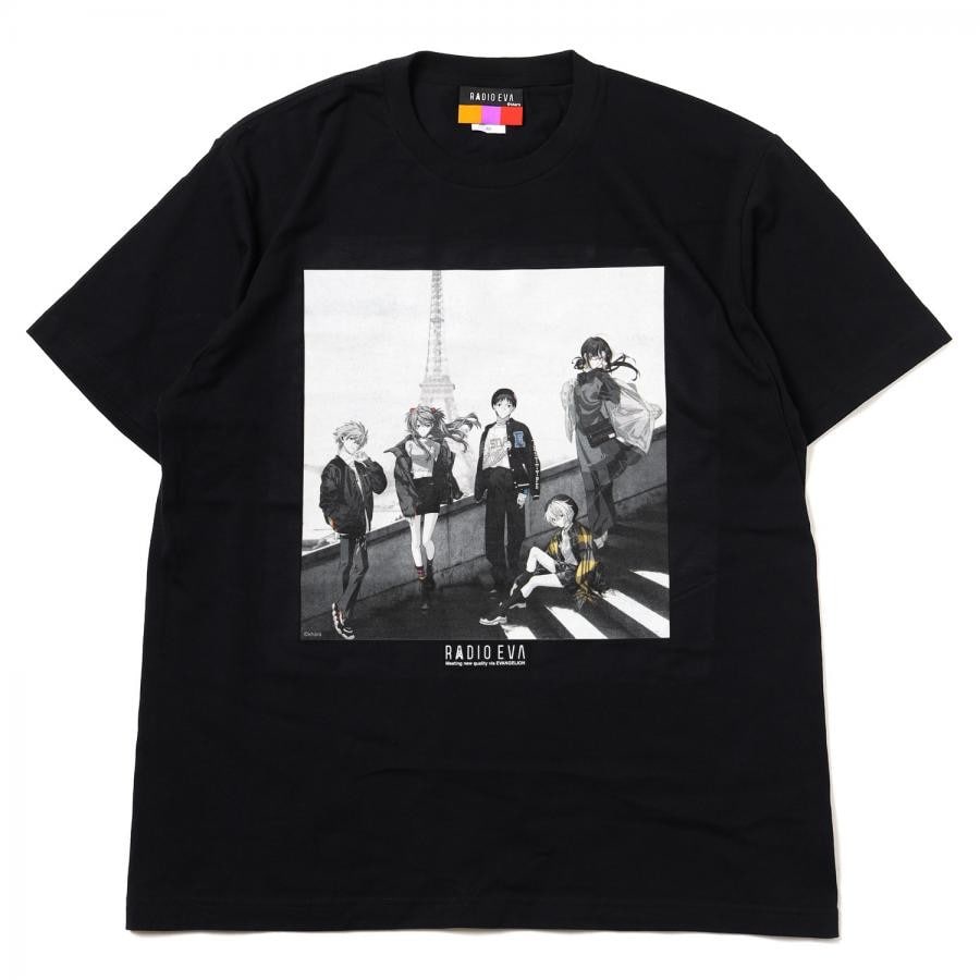 ベストセラー RADIO (BLACK(MONO Yoneyama) (Mai γ T-Shirt Illustration EVA Tシャツ・アパレル