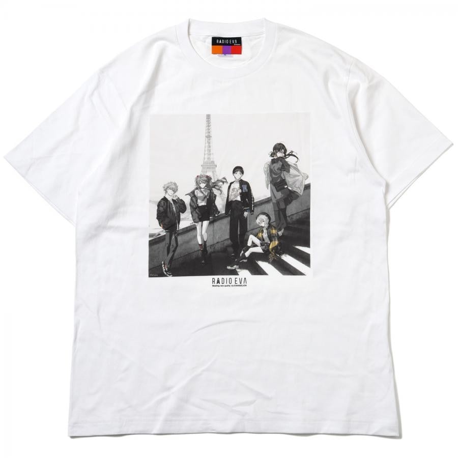 RADIO EVA Illustration T-Shirt γ (Mai Yoneyama) (WHITE(MONO)) WHITE(MONO) L