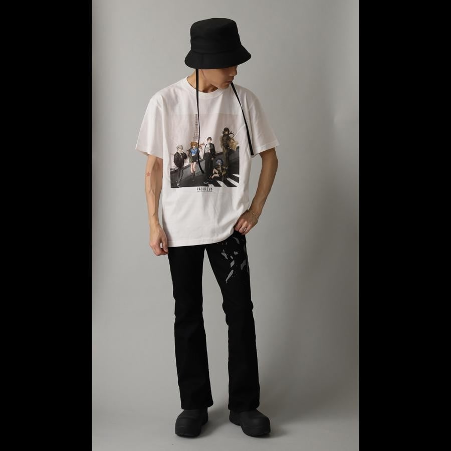 RADIO EVA Illustration T-Shirt γ (Mai Yoneyama) (WHITE(MONO)) WHITE(MONO) XL