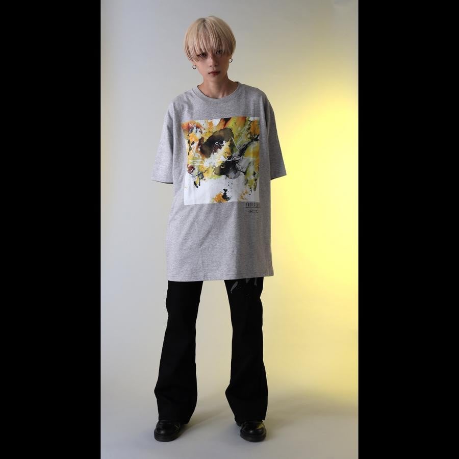 EVANGELION Painting T-Shirt by Cigarette-burns (GRAY(EVA-00)) GRAY(EVA-00) M