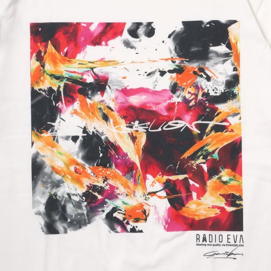 EVANGELION Painting T-Shirt by Cigarette-burns (WHITE(EVA-02)) WHITE(EVA-02) L