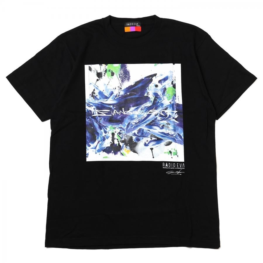 EVANGELION Painting T-Shirt by Cigarette-burns (BLACK(EVA-01))