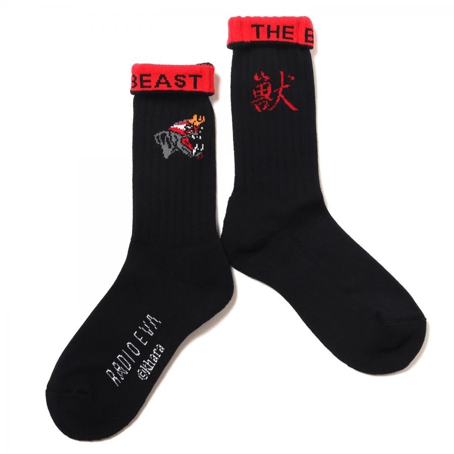 EVANGELION SOCKS β (BLACK(THE BEAST)) BLACK(THE BEAST) FREE