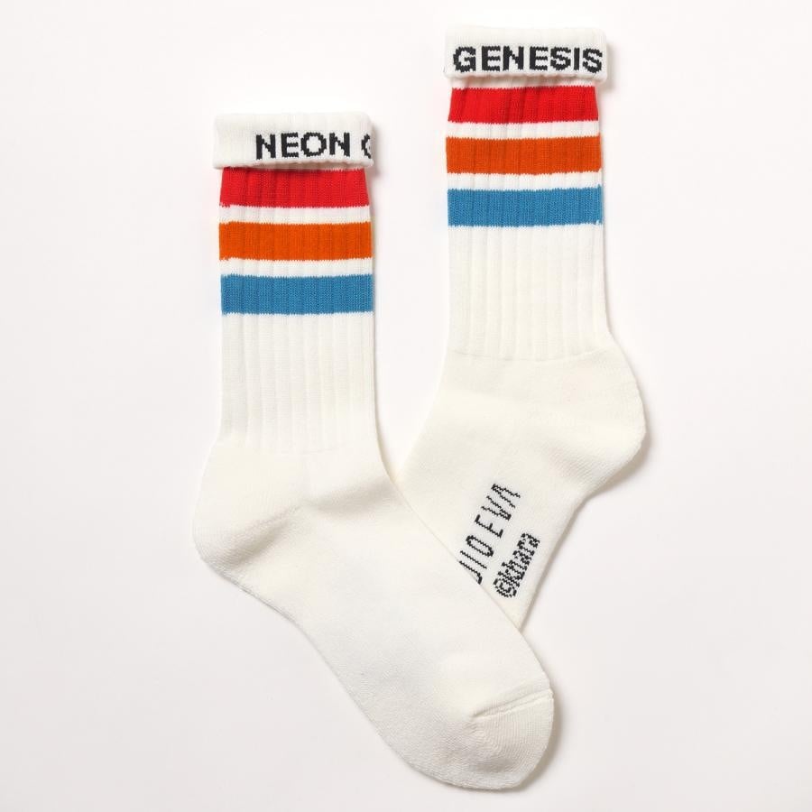 EVANGELION SOCKS β (WHITE(EVANGELION)) WHITE(EVANGELION) FREE