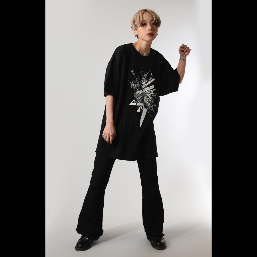 Abstract EVANGELION Solid T-Shirt (KENTA KAKIKAWA) (BLACK(初
