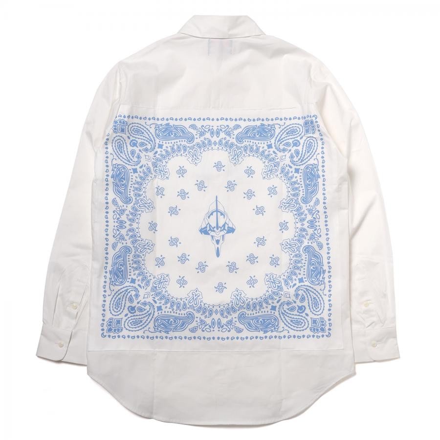 EVA-01 BANDANNA SHIRTS (WHITE×LIGHT BLUE) WHITE×LIGHT BLUE ONE SIZE