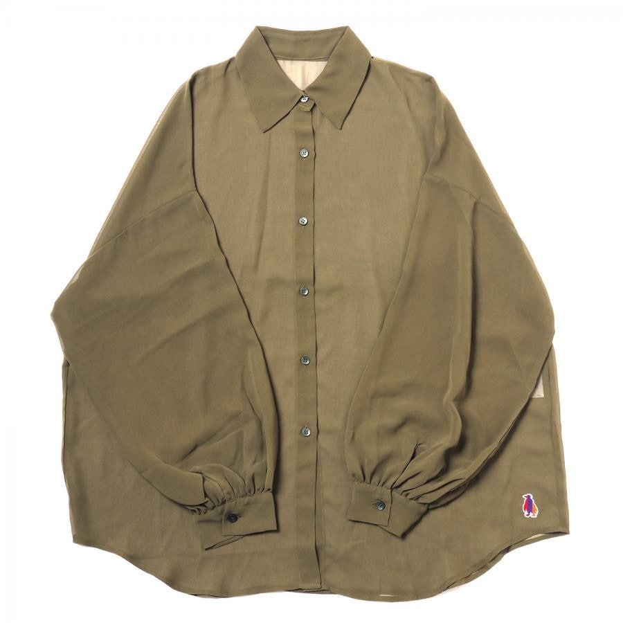 EVANGELION Sheer Shirt (OLIVE) OLIVE ONE SIZE