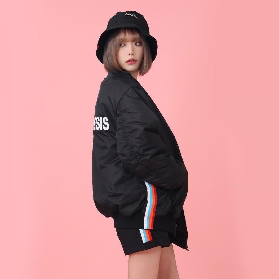 Rebuild of Evangelion MA-1 JACKET (BLACK)(M BLACK)｜ RADIO EVA