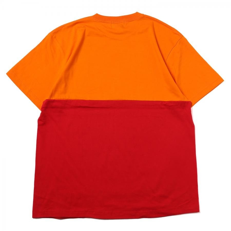 TOKYO-3 2Tone T-Shirt β (ORANGE×RED) ORANGE×RED XL