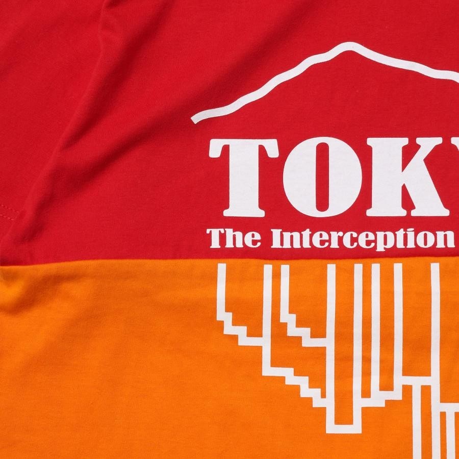 TOKYO-3 2Tone T-Shirt β (RED×ORANGE) RED×ORANGE XL