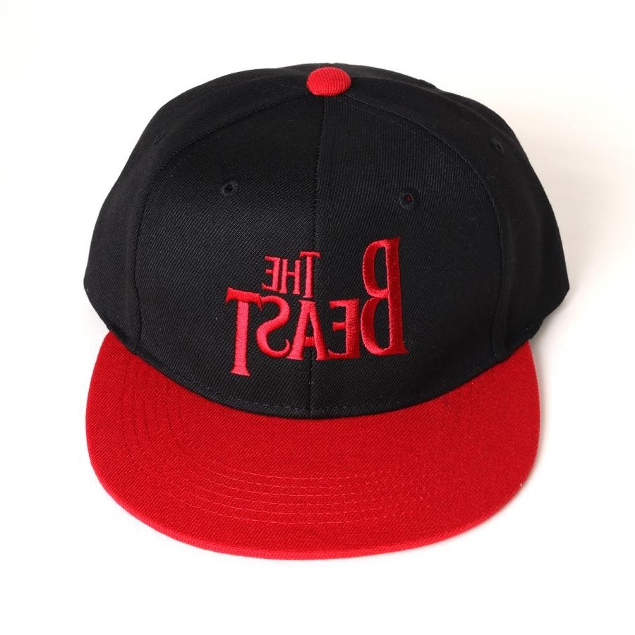 THE BEAST Embroidery Cap (BLACK×RED) BLACK×RED FREE