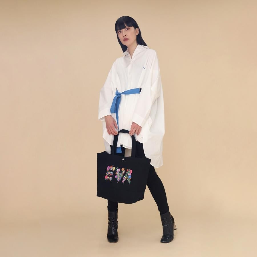 EVA Jewel & Flower 2way Tote Bag (BLACK(COLOR)) BLACK(COLOR) ONE SIZE