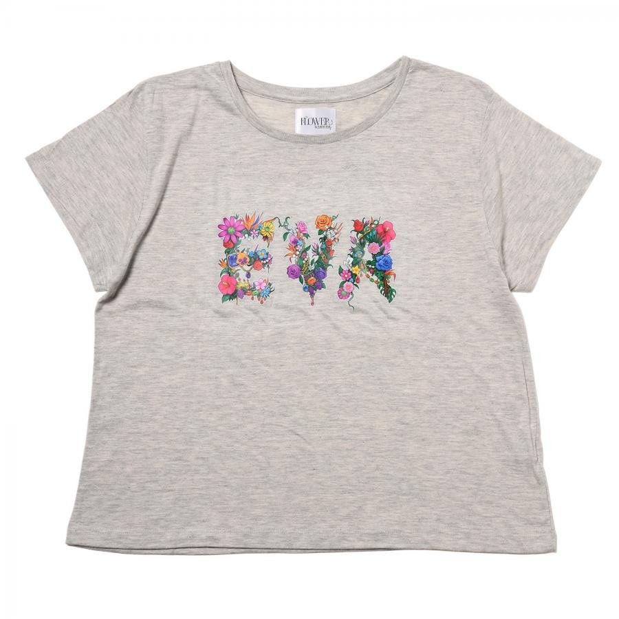 EVA Jewel & Flower T-Shirt (OATMEAL) OATMEAL ONE SIZE