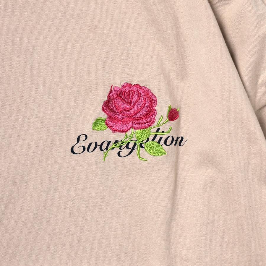 EVANGELION Flower Embroidery Cutsew (BEIGE(MARI)) BEIGE(MARI) ONE SIZE
