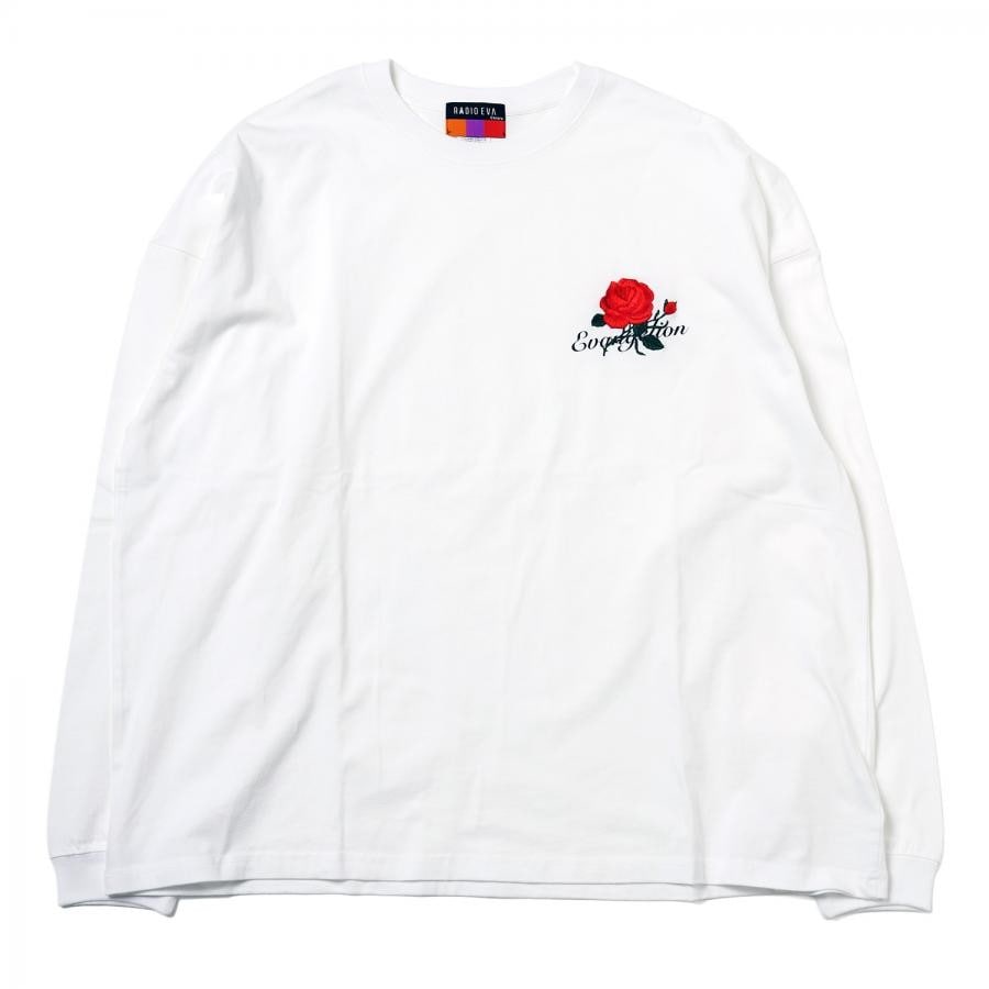 EVANGELION Flower Embroidery Cutsew (WHITE(ASUKA)) WHITE(ASUKA) ONE SIZE