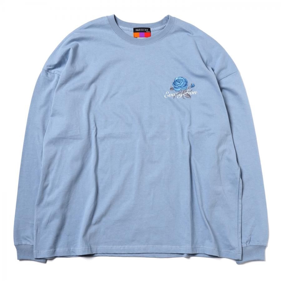 EVANGELION Flower Embroidery Cutsew (BLUE(REI)) BLUE(REI) ONE SIZE