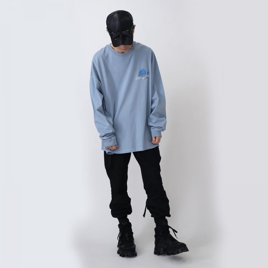 EVANGELION Flower Embroidery Cutsew (BLUE(REI)) BLUE(REI) ONE SIZE