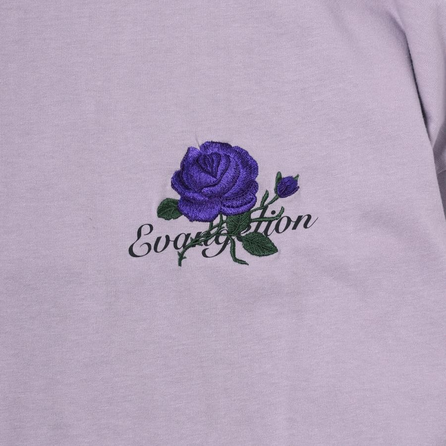 EVANGELION Flower Embroidery Cutsew (PURPLE(EVA-01)) PURPLE(EVA-01) ONE SIZE