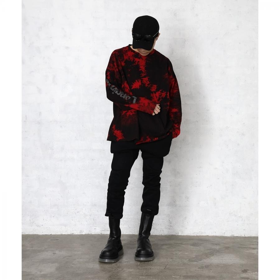 EVANGELION XIII Tie Dye Cutsew β (GRAY) GRAY XL