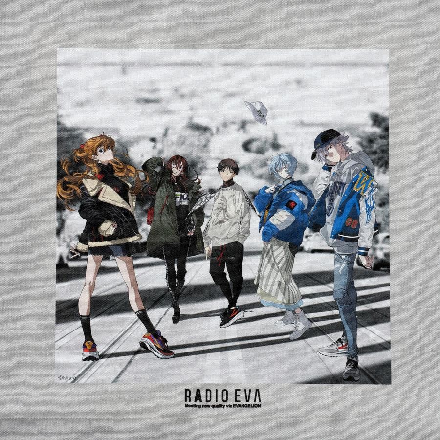 RADIO EVA Illustration Tote Bag α(Mai Yoneyama) (LIGHT GRAY(COLOR)) LIGHT GRAY（COLOR） ONE SIZE