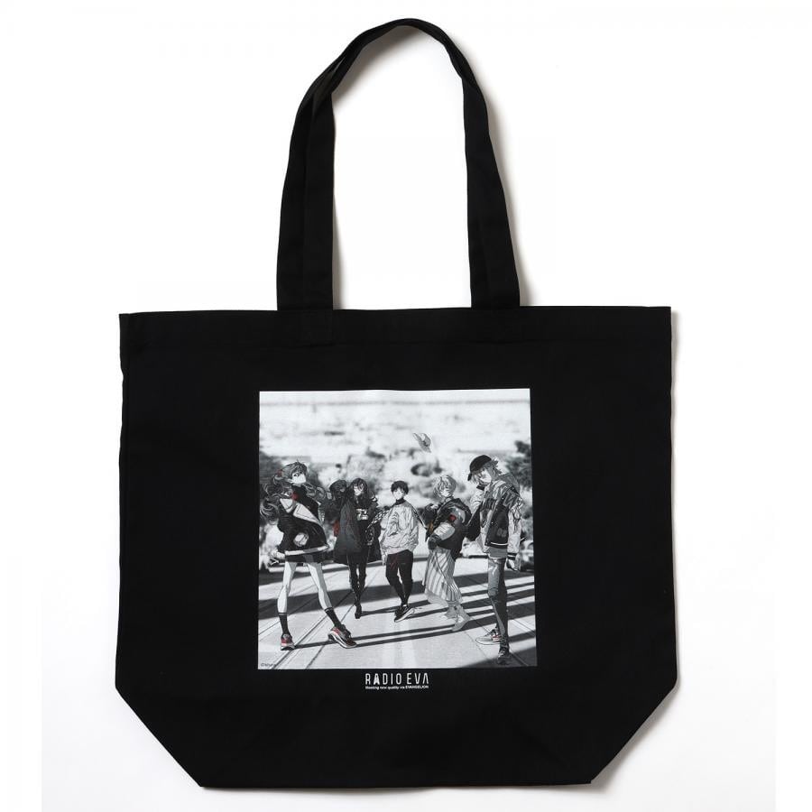 RADIO EVA Illustration Tote Bag α(Mai Yoneyama) (BLACK(MONO)) BLACK（MONO） ONE SIZE
