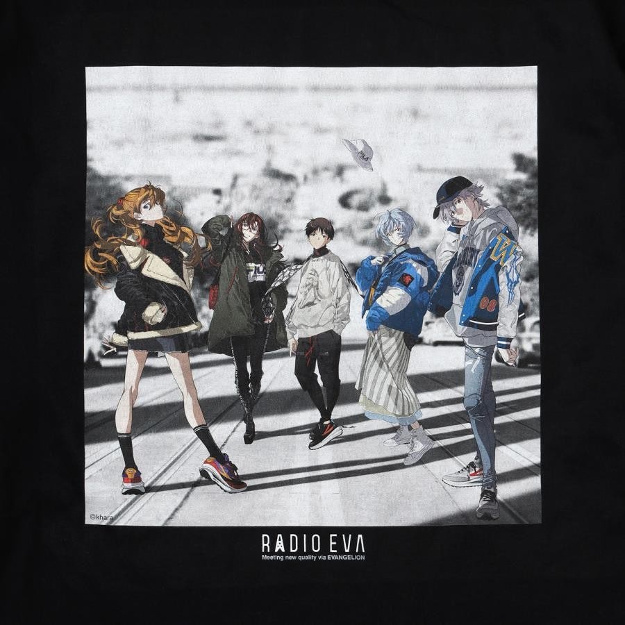 RADIO EVA Illustration Cutsew α(Mai Yoneyama) (BLACK(COLOR)) BLACK（COLOR） ONE SIZE