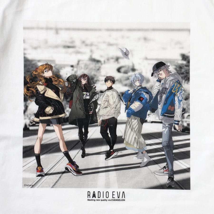 RADIO EVA Illustration T-Shirt α(Mai Yoneyama) (WHITE(COLOR))