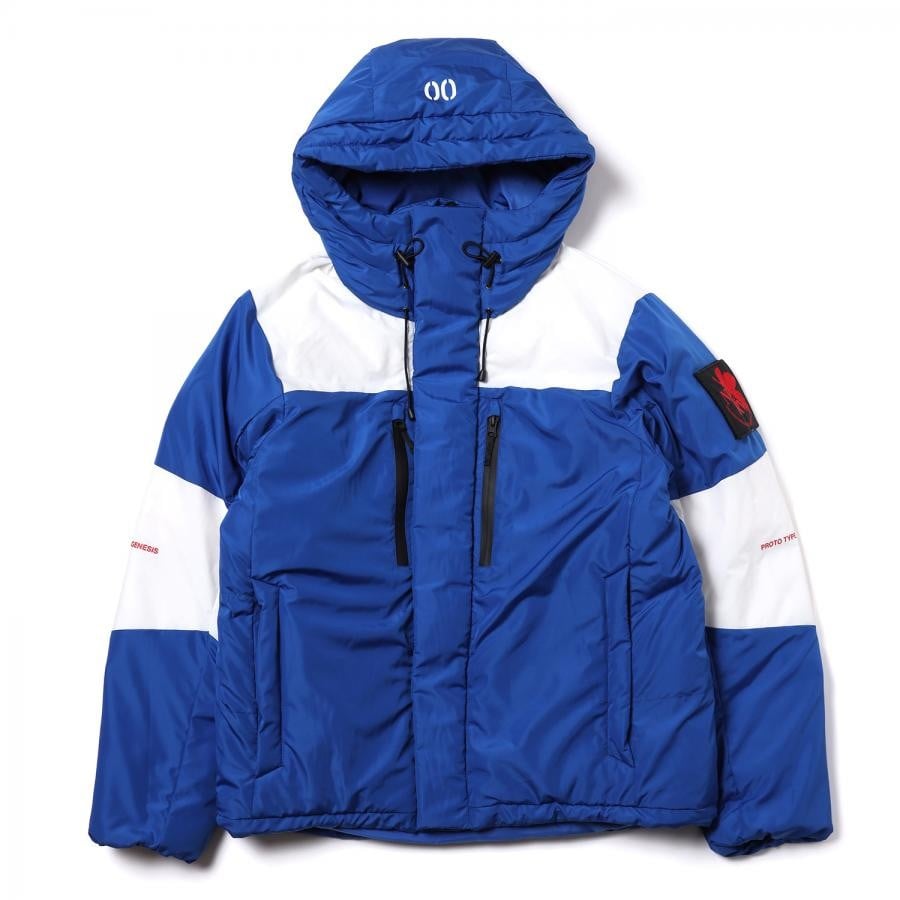 EVANGELION 2TONE DOWN JACKET (BLUE(EVA-00))