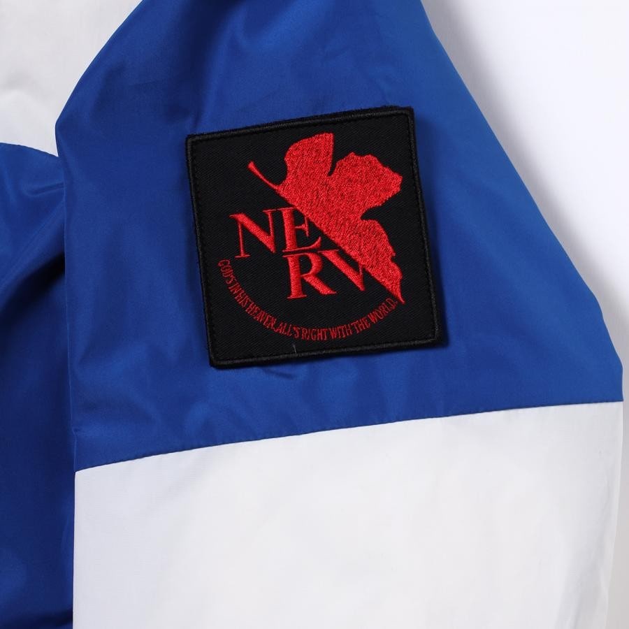 EVANGELION 2TONE DOWN JACKET (BLUE(EVA-00)) BLUE（EVA-00） LARGE