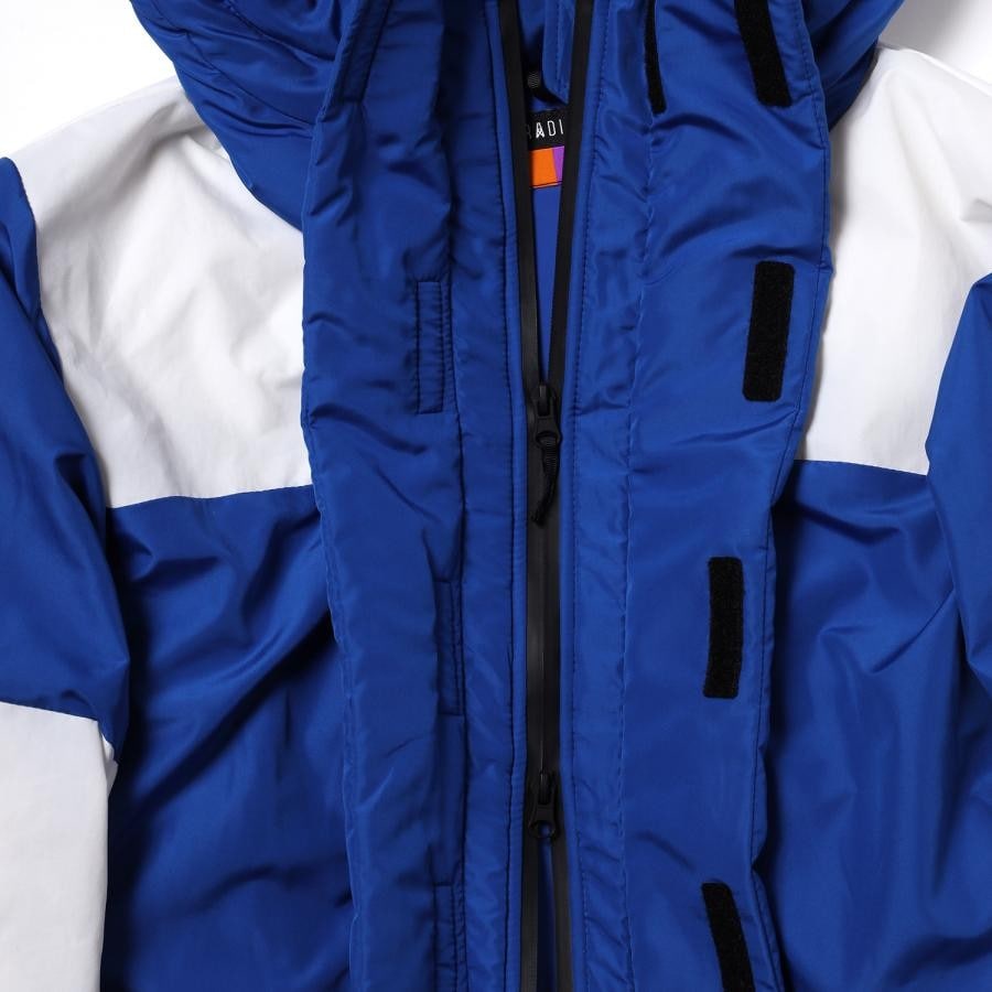 EVANGELION 2TONE DOWN JACKET (BLUE(EVA-00)) BLUE（EVA-00） LARGE