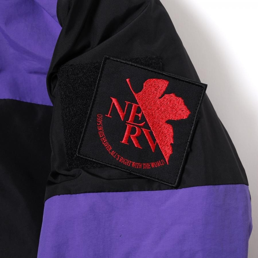 EVANGELION 2TONE DOWN JACKET (BLACK(EVA-01)) BLACK（EVA-01） LARGE