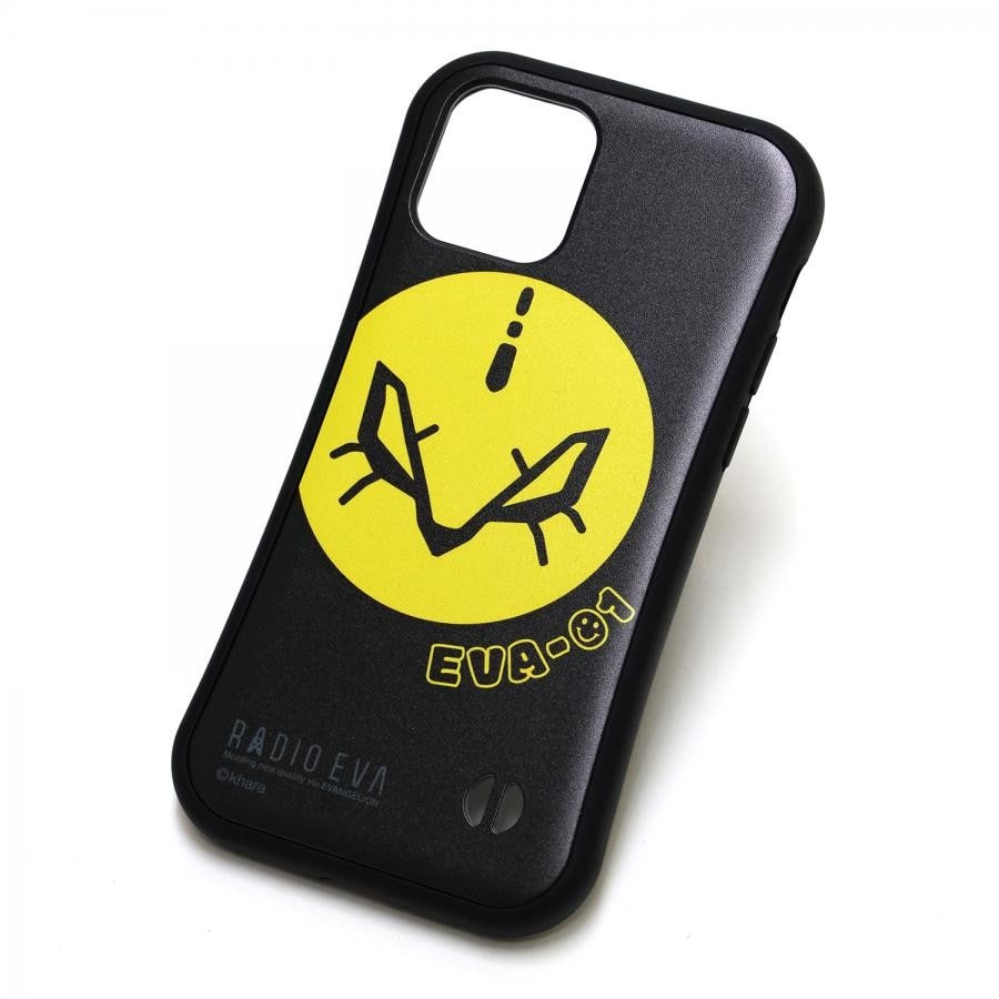 RADIO EVA ORIGINAL MOBILE CASE by EVA-01 FACE（BLACK）【受注生産商品（ご注文から30～50日でお届け予定）】 - iPhone 12 mini
