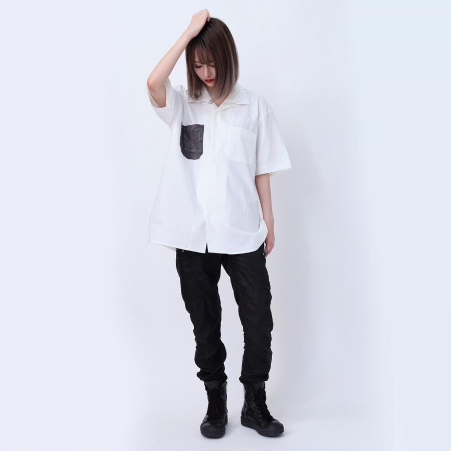 THE BEAST SHORT SLEEVE WORK SHIRT (WHITE) WHITE L