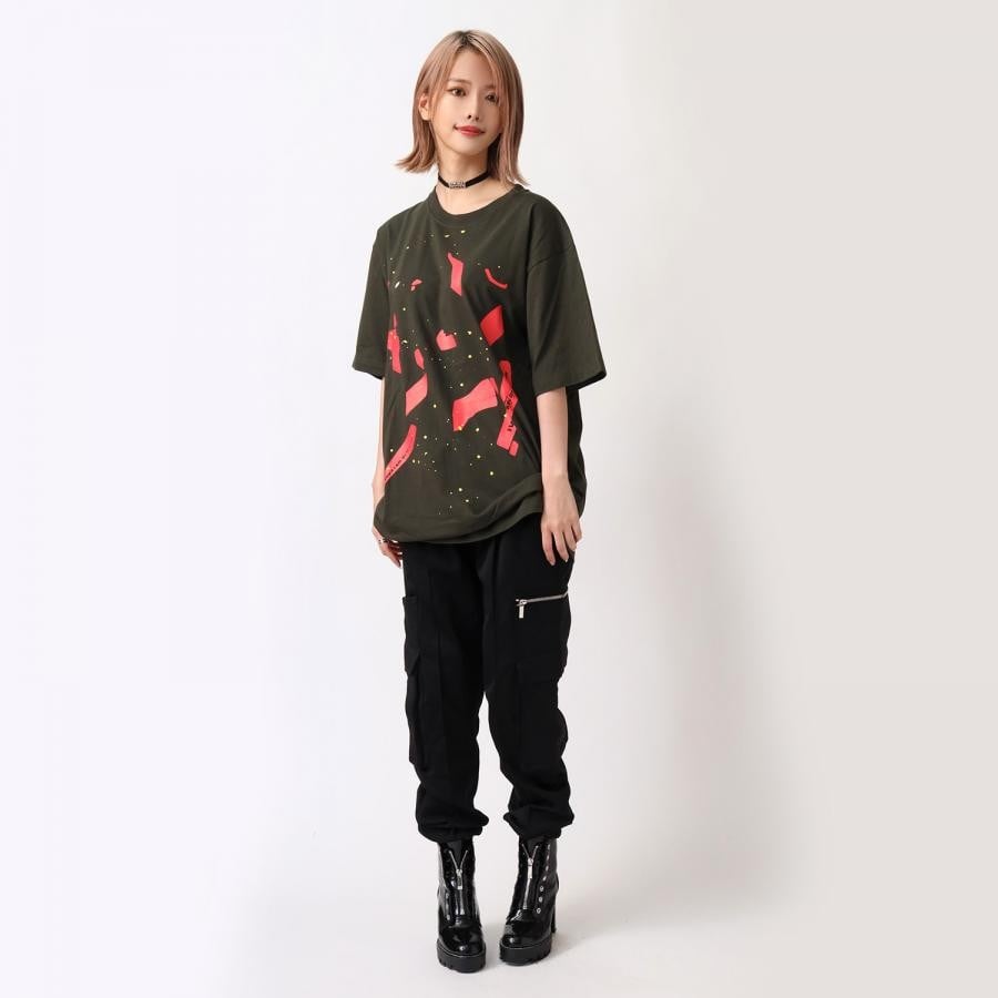 闇夜 T-Shirt β (OLIVE(初号機覚醒)) OLIVE（初号機覚醒） XL