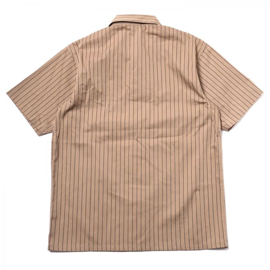 THE BEAST STRIPE WORK SHIRT（BEIGE） BEIGE XL